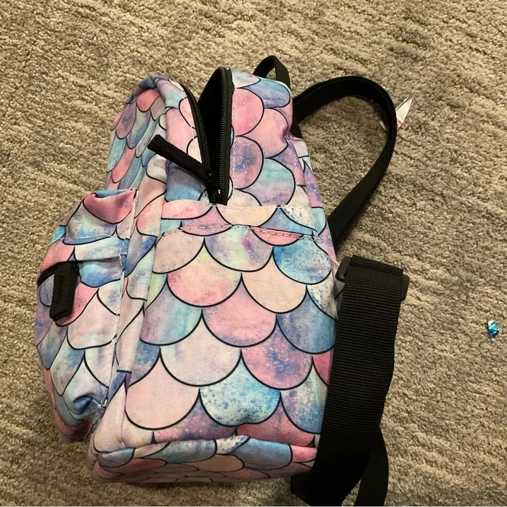 Colorful Mermaid Scale Mini Backpack - Picture 4 of 5